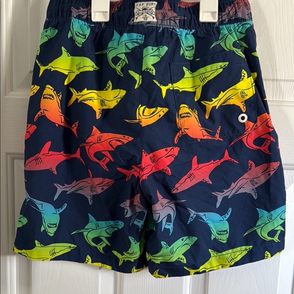 Kids Shark Print Swim Shorts never worn xxl (14-16) - Picture 2 of 3